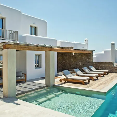 Elegant Mykonos White Satin Private Gym 4 Bedrooms Sea View