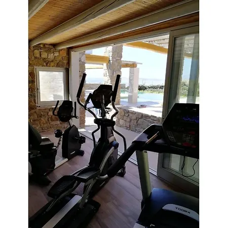 וילה Elegant Mykonos White Satin Private Gym 4 Bedrooms Sea View