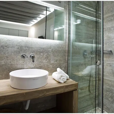 Elegant Mykonos White Satin Private Gym 4 Bedrooms Sea View 빌라 *